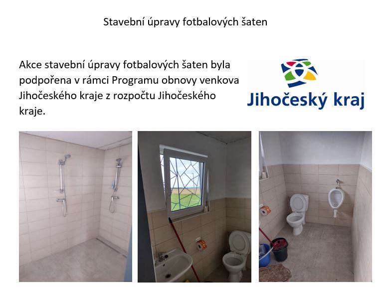 Stavební úpravy fotbalových šaten