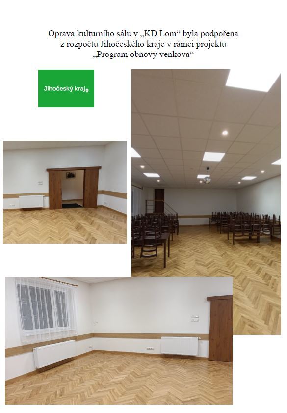 Rekonstukce KD - kulturní sál
