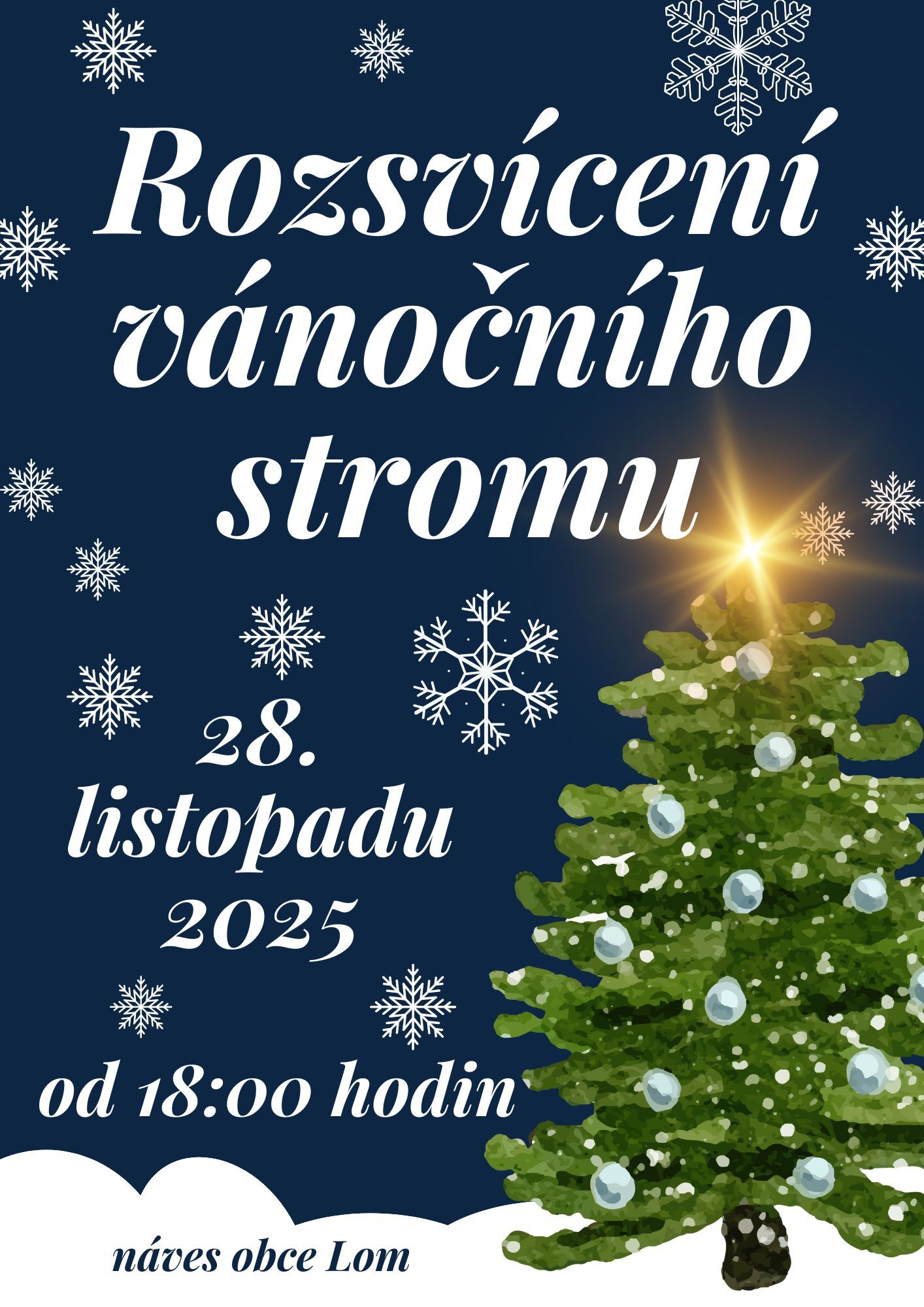 Rozsvěcení vánočního stromečku